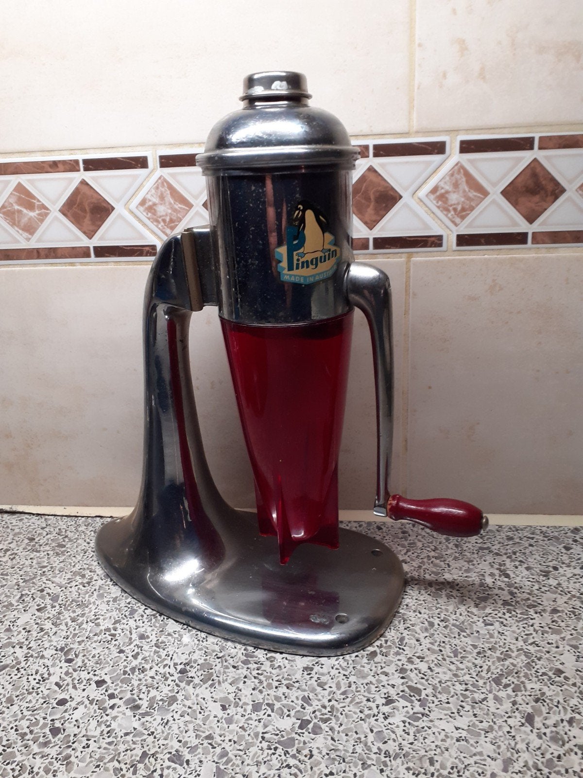 Antieke jaren '40 Penguin ice-crusher, Raymond Loewy design, Ophalen of Verzenden