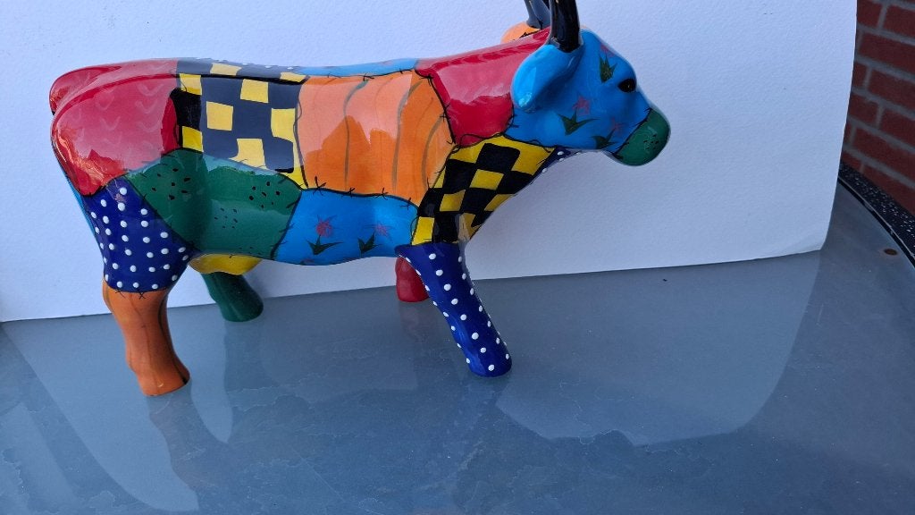 Koe 28 cm handmade, Ophalen of Verzenden, Beeld