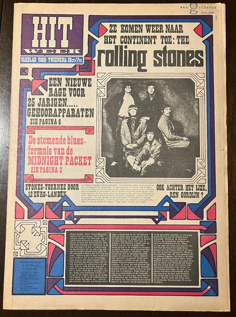 HITWEEK NR.23 FEB/1967 MUZIEKKRANT HIPPIEKRANT, Verzenden, Gelezen, Muziek, Film of Tv
