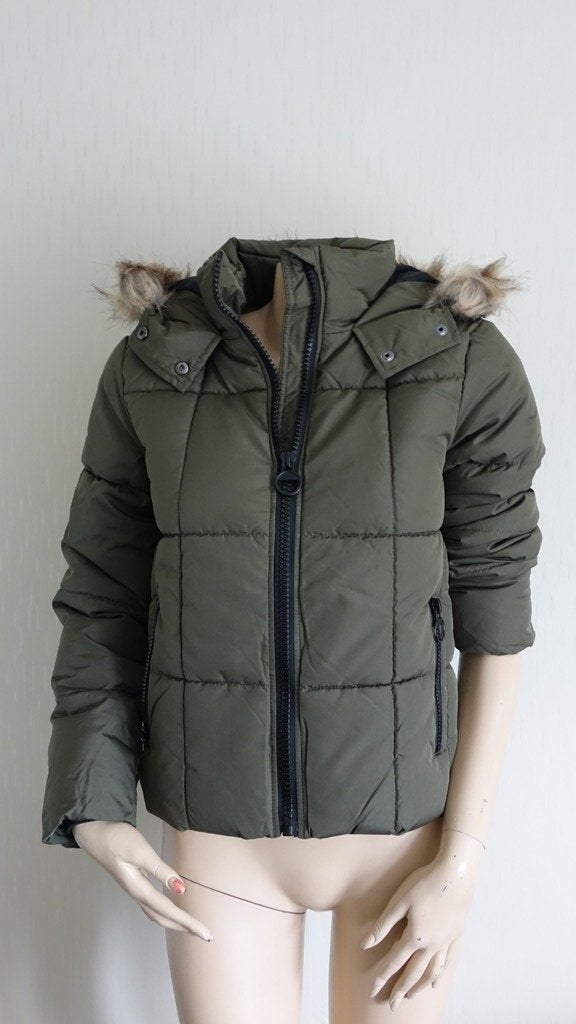 nieuwe groene JDY capuchon jas met bond, Verzenden, Nieuw, Maat 34 (XS) of kleiner, Groen