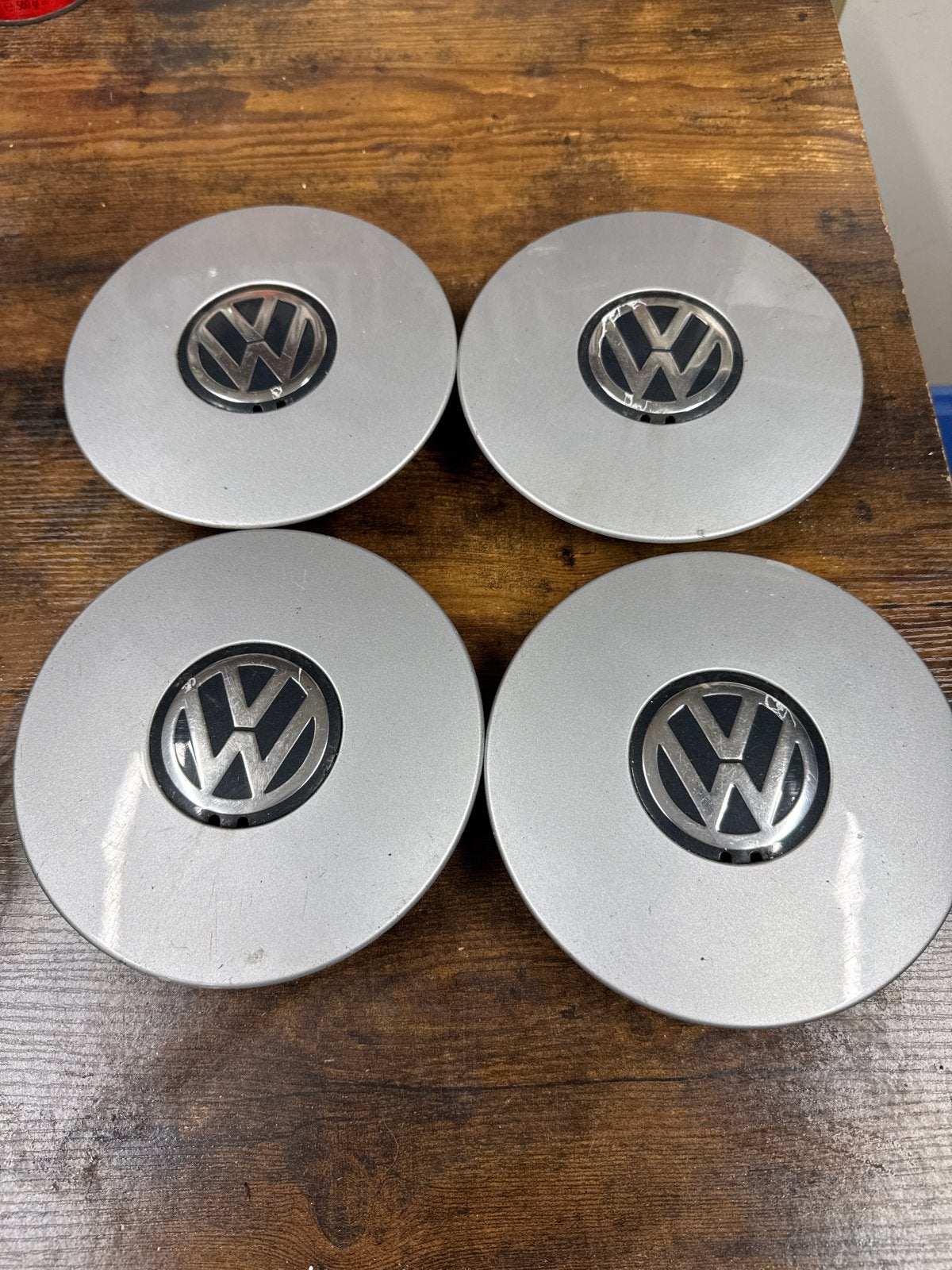Set van 4 originele VW naafdoppen 6N0601149E, Ophalen of Verzenden, Gebruikt