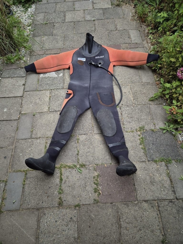 Duikpak droogpak, Watersport en Boten, Duiken, Ophalen, Gebruikt, Duikpak