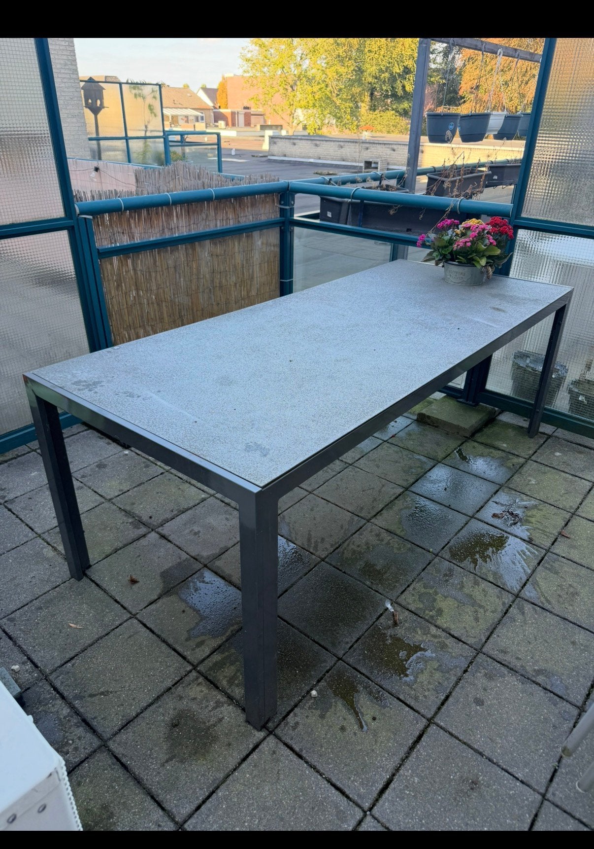Vandaag gratis ophalen tuintafel, Ophalen of Verzenden, Zo goed als nieuw, Rechthoekig