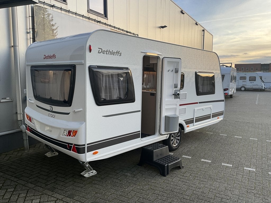 Dethleffs C'Go Active 475 EL ENKELE BEDDEN-KORTING!, Caravans en Kamperen, Standaardzit, Schokbreker, Bedrijf, Dethleffs