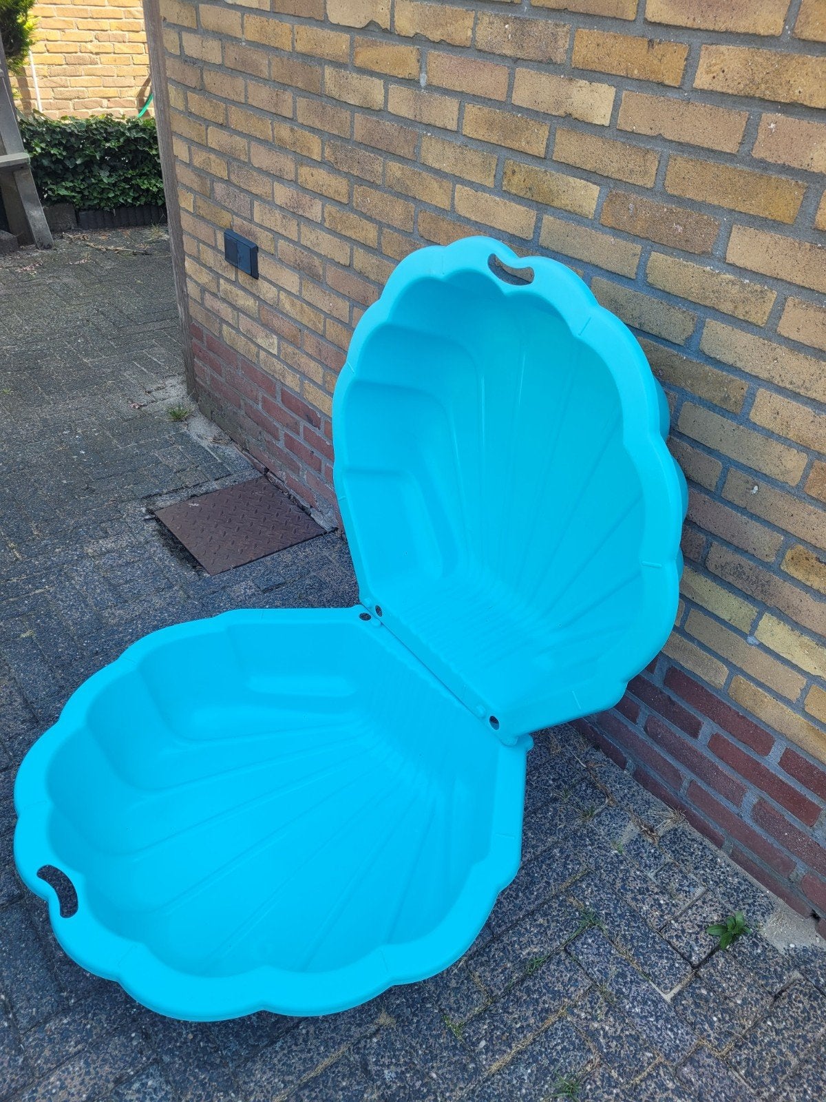 Schelp zandbak/zwembadje - Blauw, Ophalen, Gebruikt