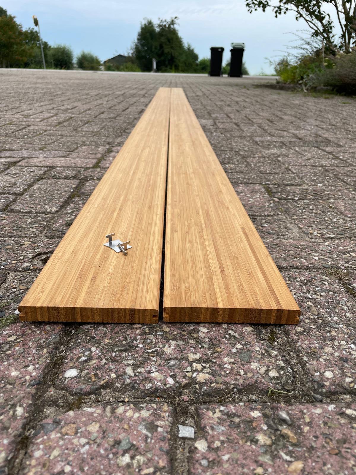 Bamboe terrasplanken, Ophalen, Palen, Nieuw, Hardhout