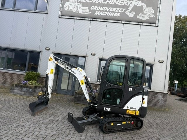 Bobcat E16 2014 Minigraver Minikraan ZGST 1.8T, Ophalen of Verzenden, Graafmachine