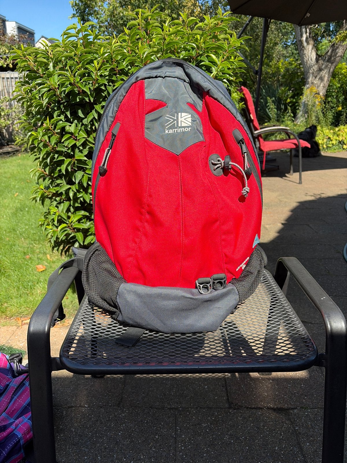 Karrimor Airspace 25 Backpack - Rood/Grijs, Gebruikt, 25 tot 40 cm, Ophalen of Verzenden, Trekking