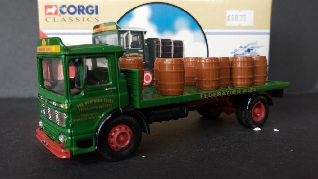Aec Flatbed Truck the Northern Clubs 1:50 Corgi Classics Pol, Corgi@corgi.co.uk, Zo goed als nieuw, Corgi Classics, Corgi