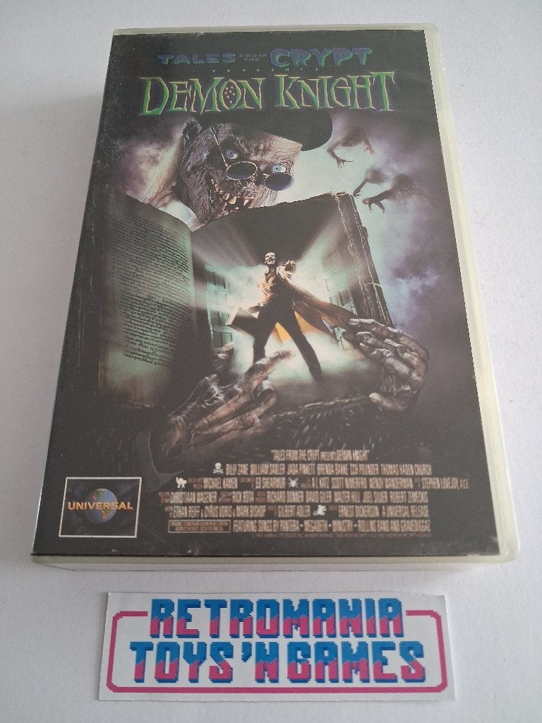 vhs horror - tales from the crypt demon knight, Cd's en Dvd's, Vanaf 16 jaar, Verzenden, Zo goed als nieuw, Horror
