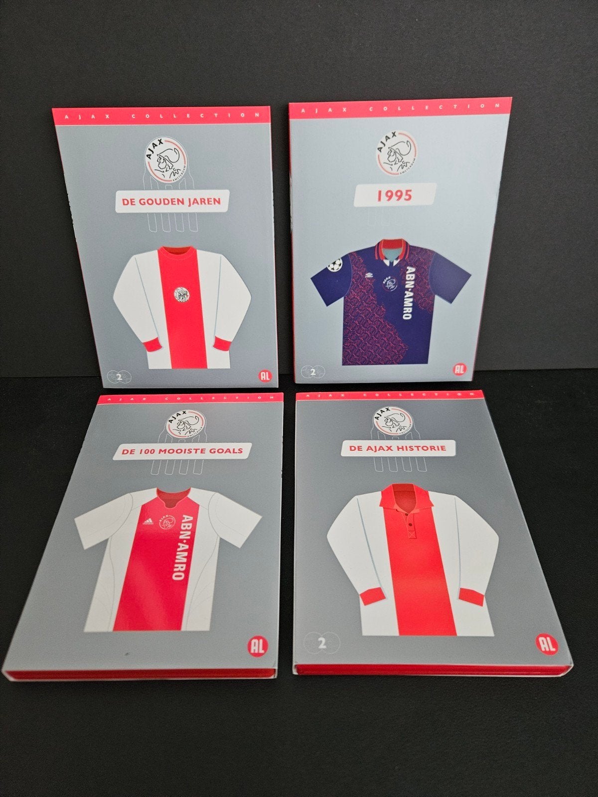 4 x ajax dvd folie is eraf, maar nooit gekeken, Ophalen of Verzenden, Zo goed als nieuw, Voetbal, Overige typen