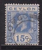 1792 - Ceylon michel 171 gestempeld , Koning Edward VII, Verzenden, Gestempeld, Oost-Azië