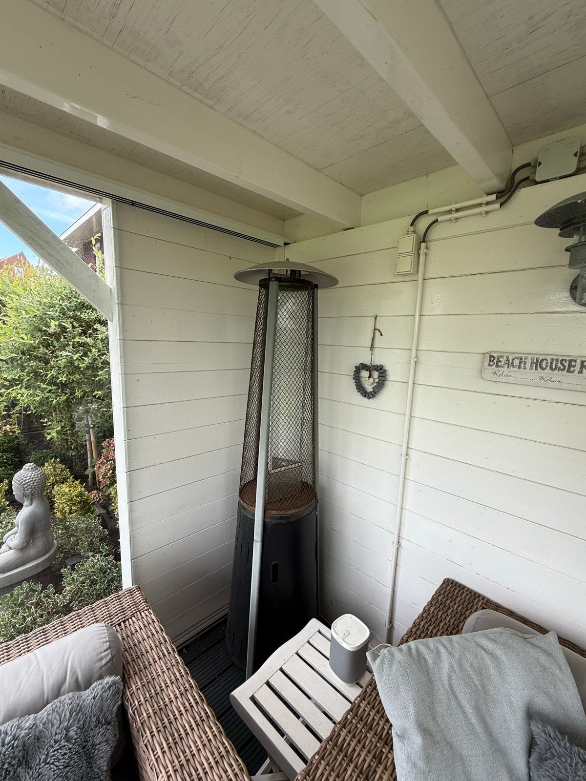 Terrasverwarmer op gas - ideaal voor koele avonden, Tuin en Terras, Ophalen, Gebruikt, Gas, Vloer