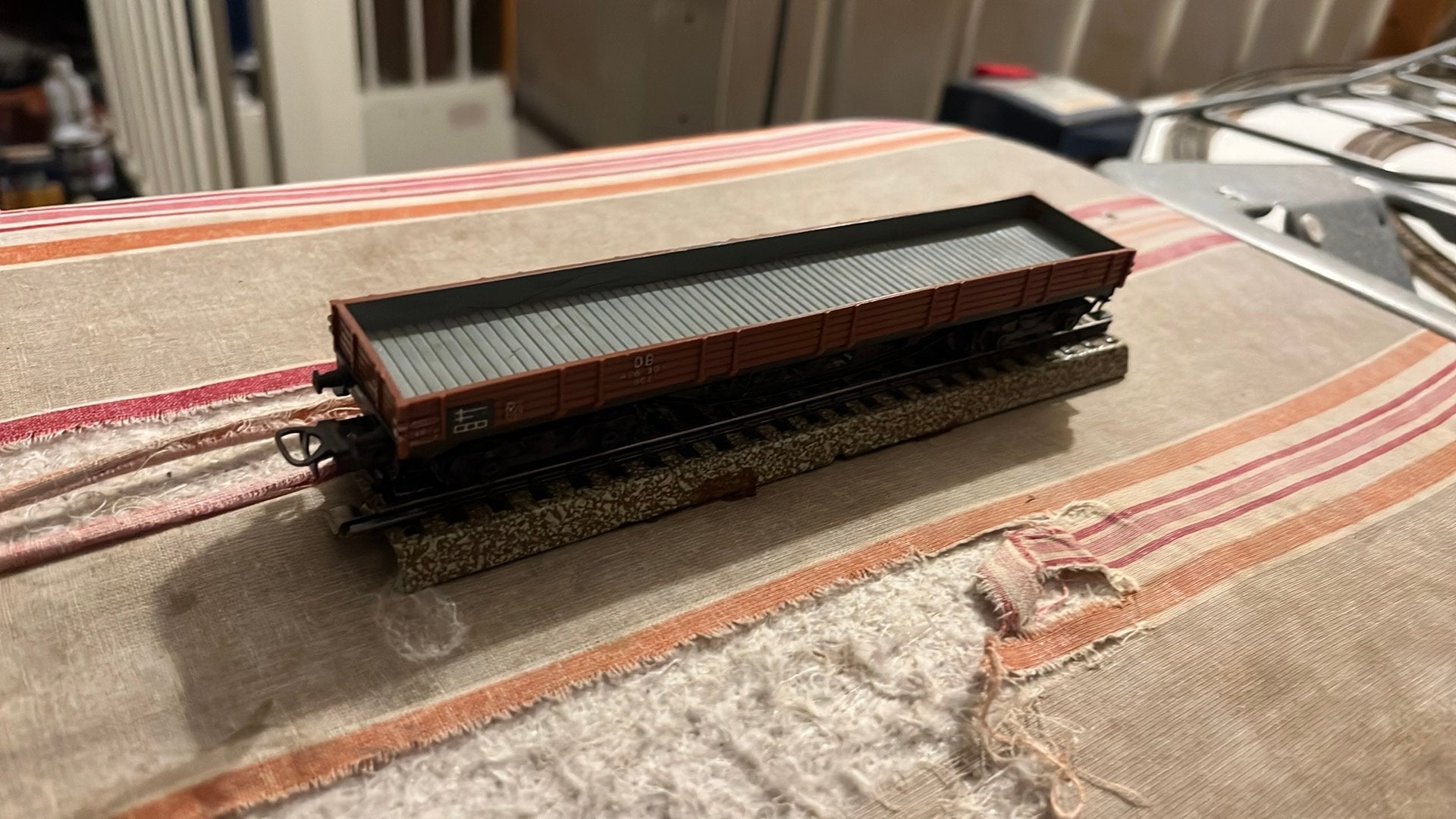 Te koop lange lagebakwagon van marklin 4514, Wisselstroom, Gebruikt, Wagon, Ophalen of Verzenden