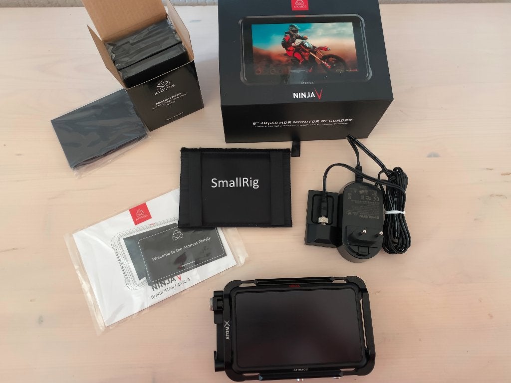Atomos NINJA V Monitor + Extra's, Overige soorten, Zo goed als nieuw, Ophalen, Overige merken