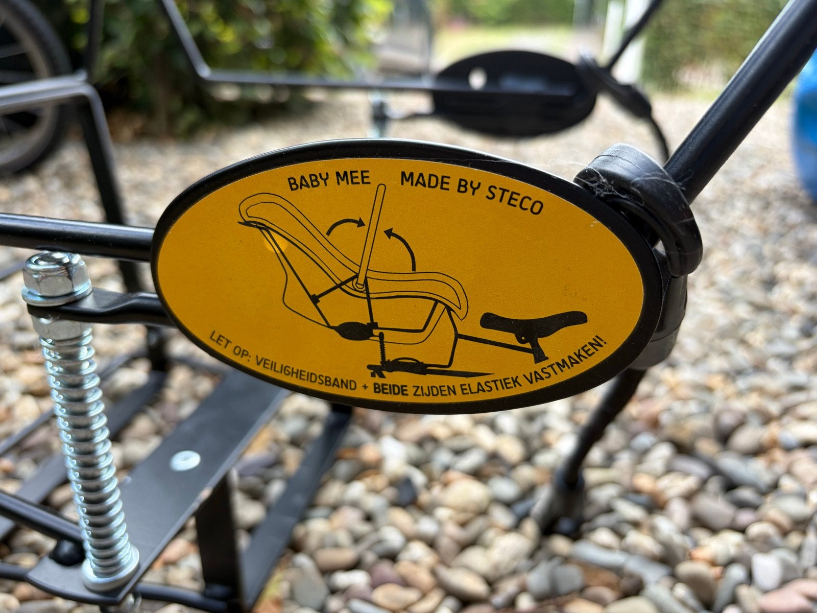 Steco Baby Mee fietsdrager voorzitje, Fietsen en Brommers, Ophalen of Verzenden, Zo goed als nieuw, 0 t/m 10 kg, Voorzitje