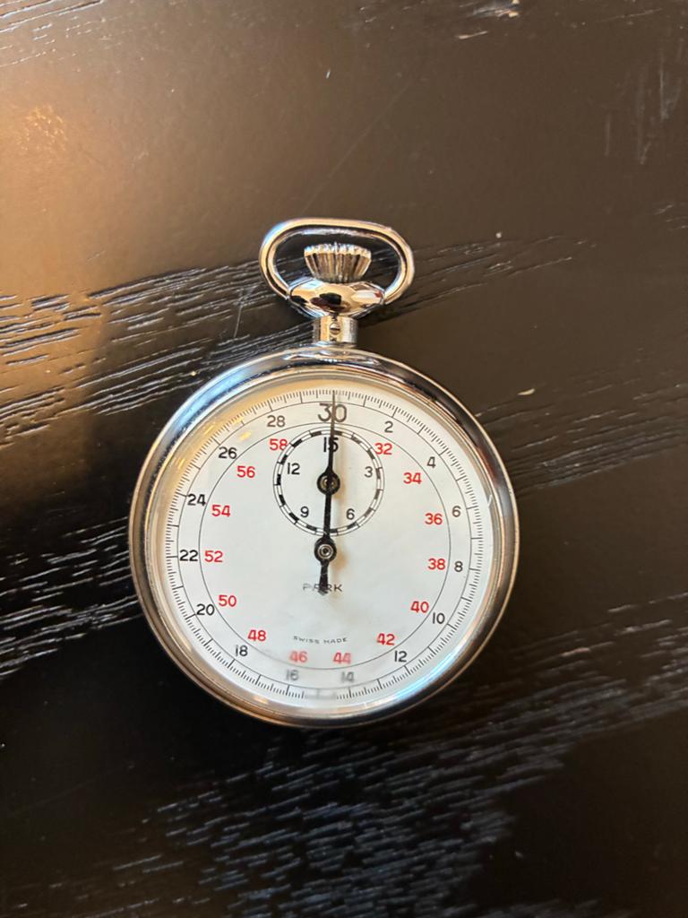 Park stopwatch goed lopend, Overige merken, Zakhorloge, Staal, 1960 of later