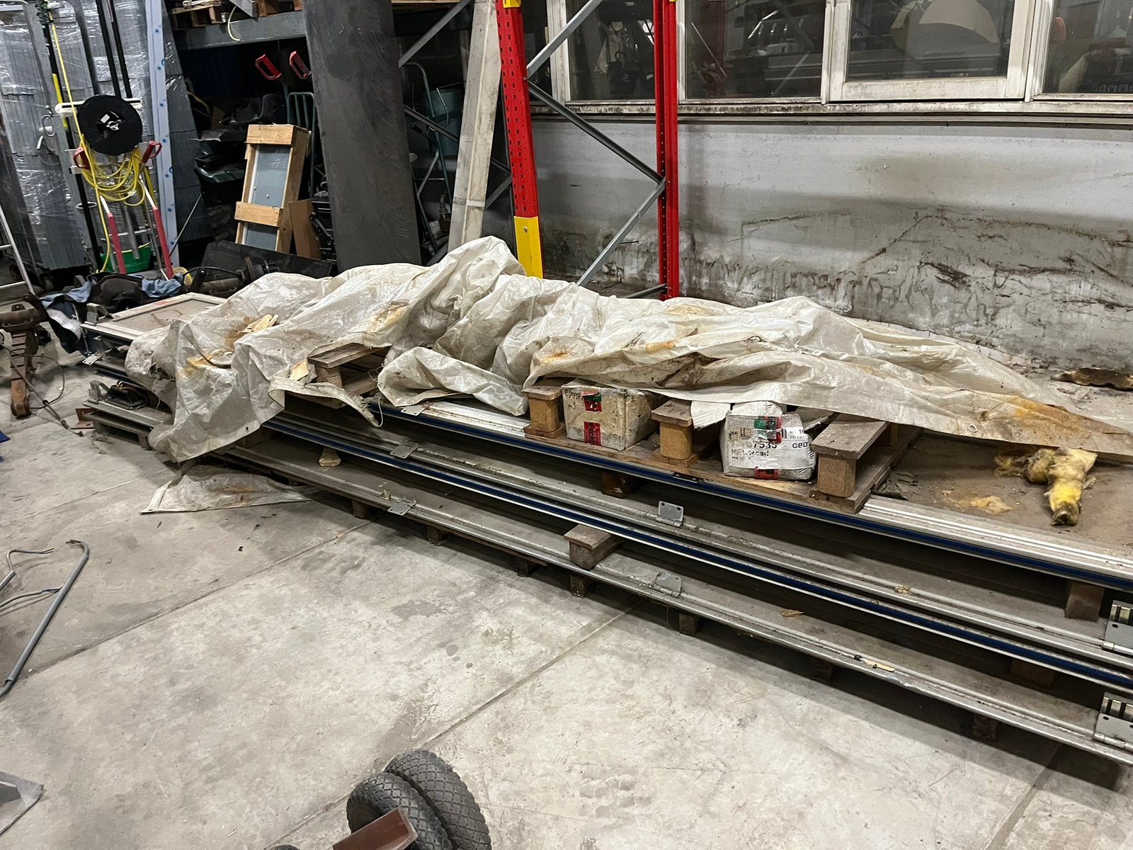 Overhead deur 4000. X 2800 elek., Ophalen of Verzenden, Gebruikt, Aluminium