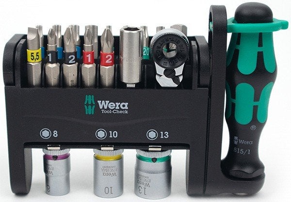 Wera Tool-Check Bitset met Ratel en Doppen, Ophalen of Verzenden