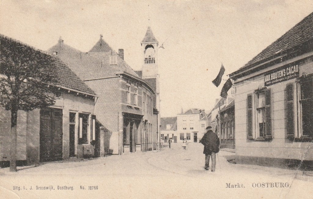 Oostburg Markt, Verzamelen, Ophalen of Verzenden, Voor 1920, Ongelopen, Zeeland