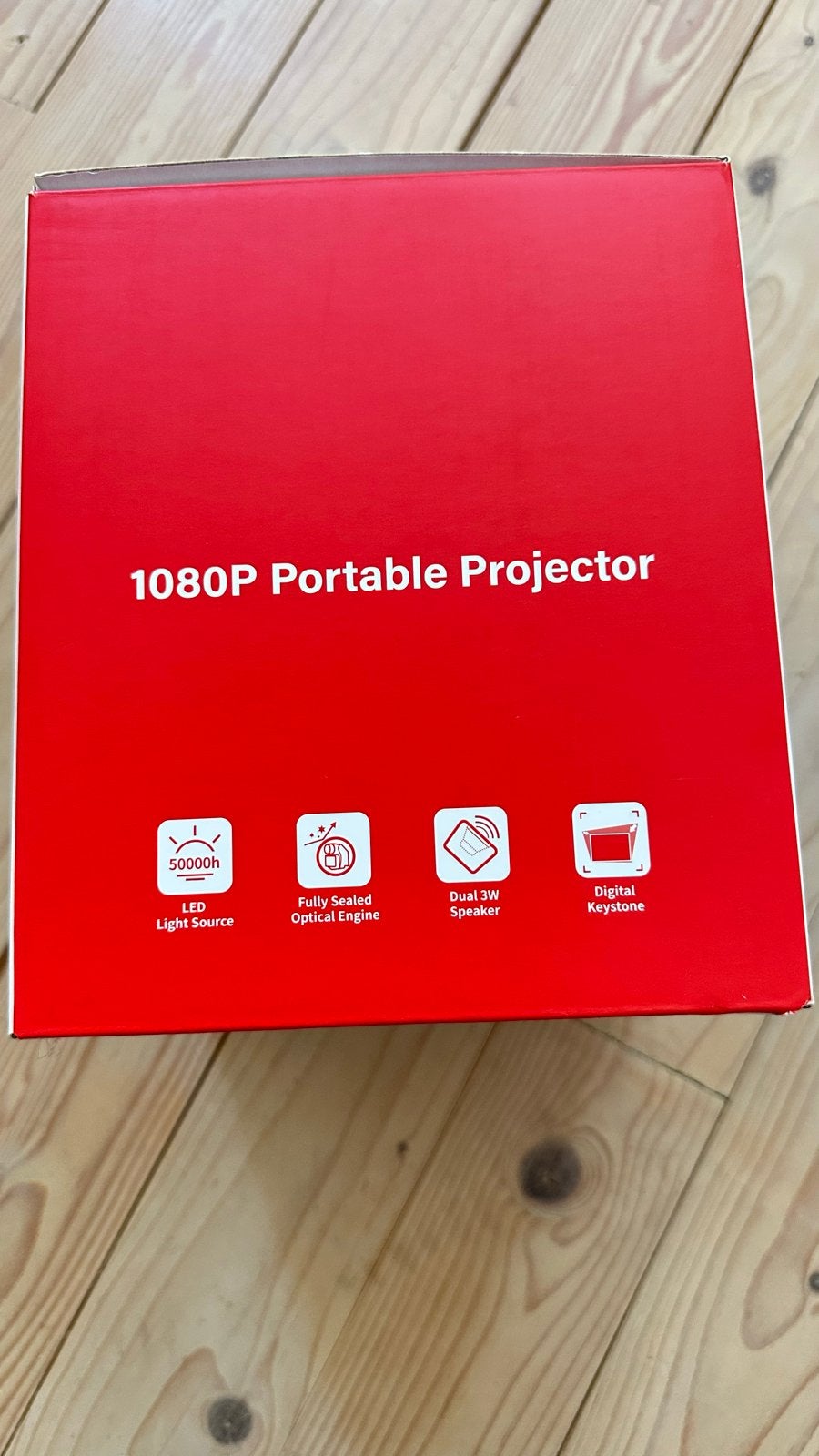 ETOE 1080P Draagbare Projector - LED, Full HD, Audio, Tv en Foto, Beamers, Ophalen, Zo goed als nieuw, Full HD (1080), LED