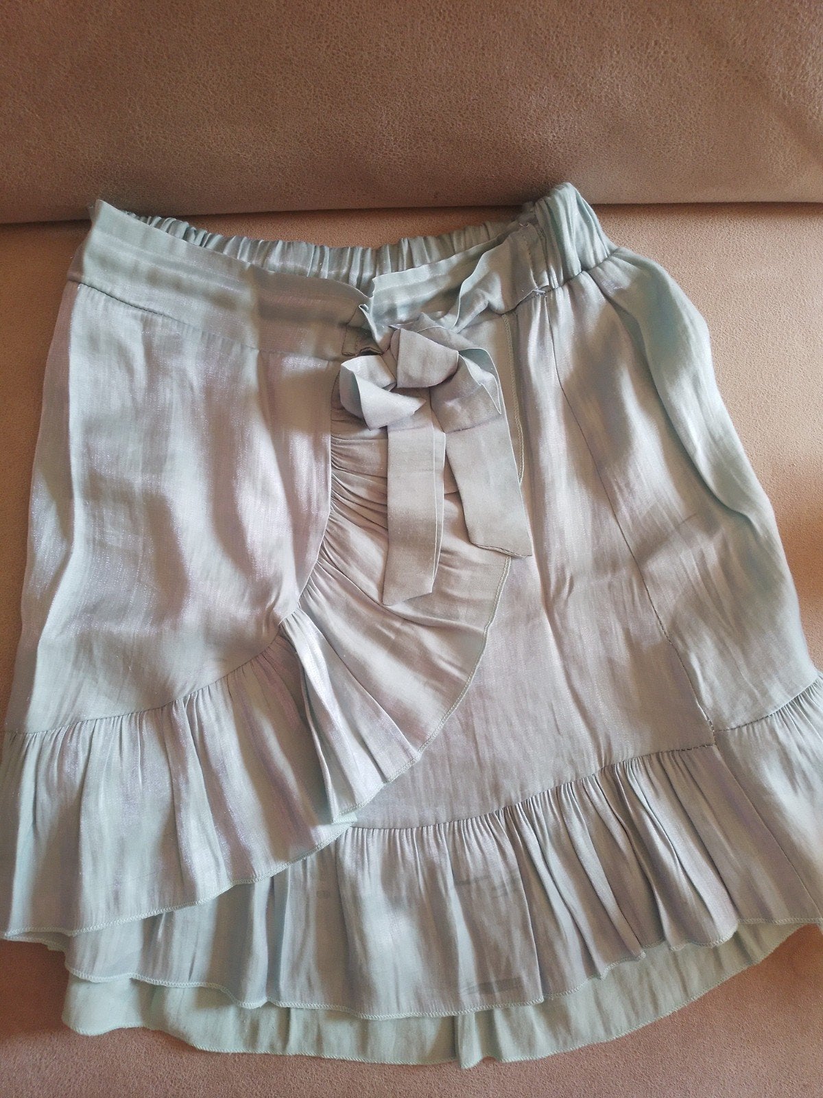 Mintgroen rokje maat S glanzend New Collection, Ophalen of Verzenden, Zo goed als nieuw, Maat 36 (S), Boven de knie