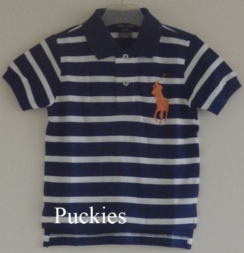 Ralph Lauren Big Pony polo navy/wit maat 92 NIEUW (10215) a, Nieuw, Ophalen of Verzenden, Shirt of Longsleeve, Jongen