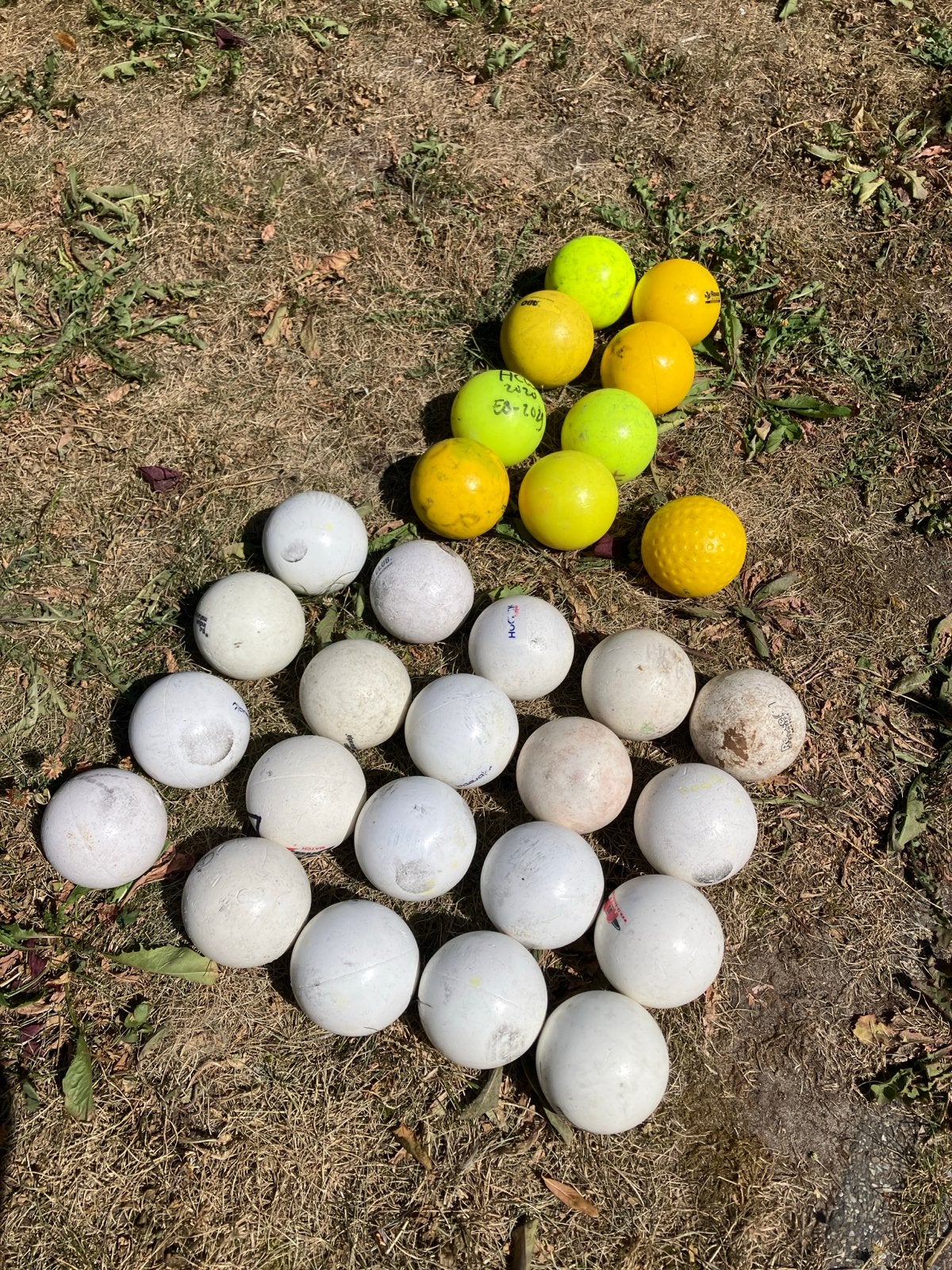 Gebruikte hockeyballen indoor en veld., Ophalen, Gebruikt, Bal