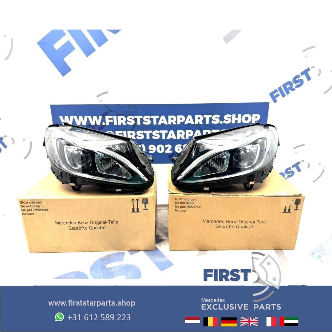 C205 W205 LED High Performance KOPLAMP SET Links Rechts Merc, Gebruikt, -, Ophalen of Verzenden, -