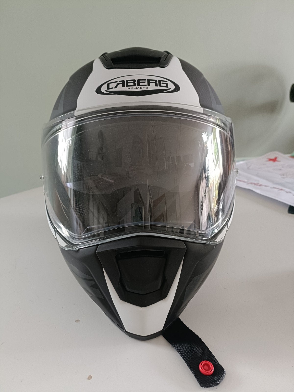 Caberg Systeemhelm Maat M - Zo goed als nieuw, Motoren, Ophalen, M, Systeemhelm, Caberg