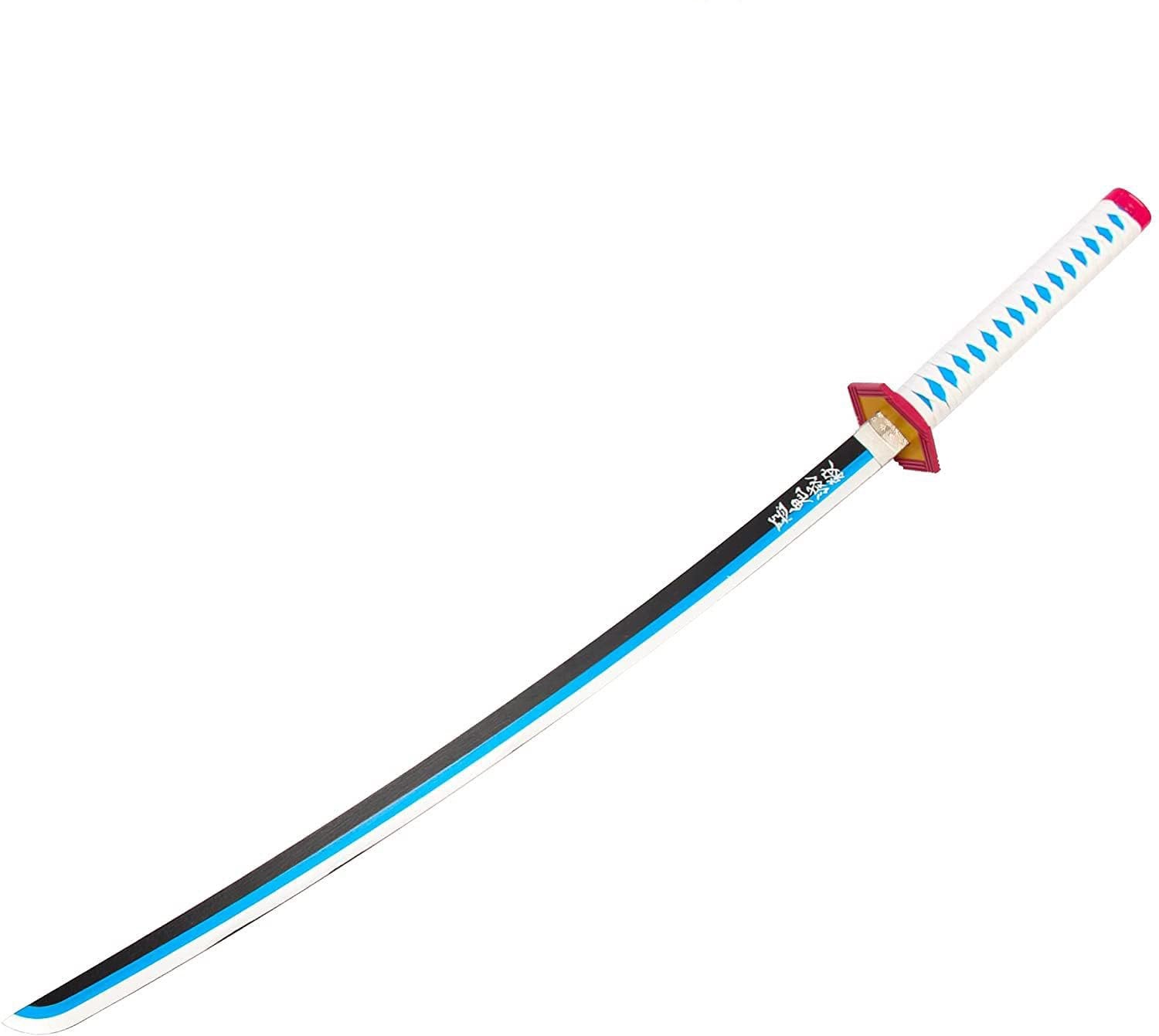 Demon Slayer Giyu Katana Replica 100cm Nieuw zwaard plastic, Nieuw, Ophalen of Verzenden, H, H
