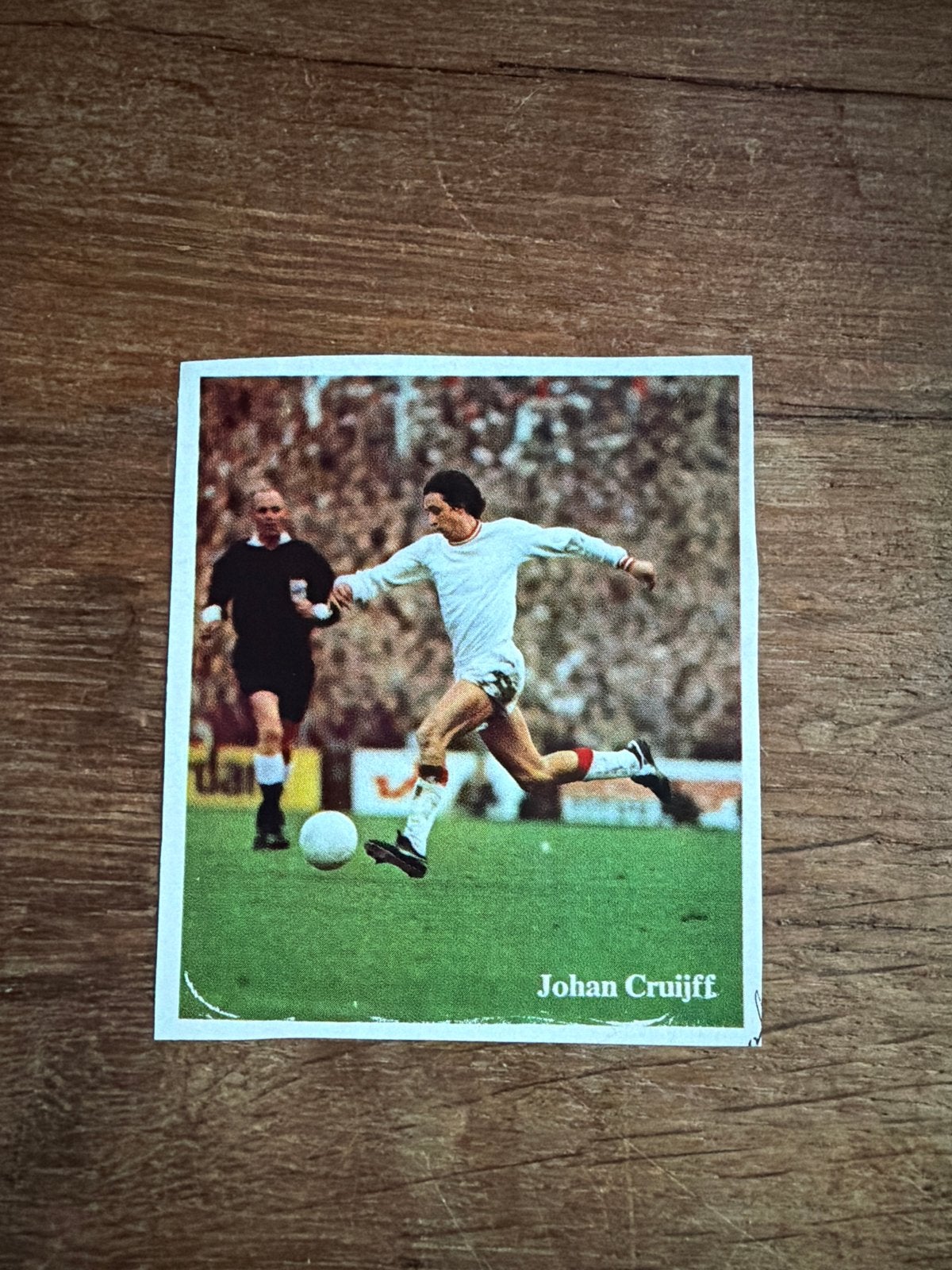 Johan Cruijff Shell Sport en Spel Plaatje, Ophalen of Verzenden, Gebruikt, Ajax, Poster, Plaatje of Sticker