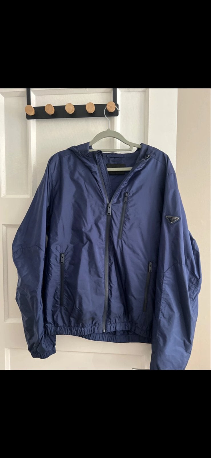 Prada zomerjas - Zo goed als nieuw, Kleding | Heren, Ophalen of Verzenden, Zo goed als nieuw, Maat 48/50 (M), Blauw