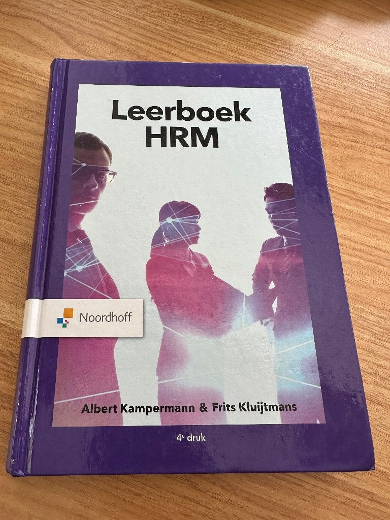 Leerboek HRM - Albert Kampermann & Frits Kluijtmans, Boeken, Ophalen, Albert Kampermann & Frits Kluijtmans, HBO, Zo goed als nieuw