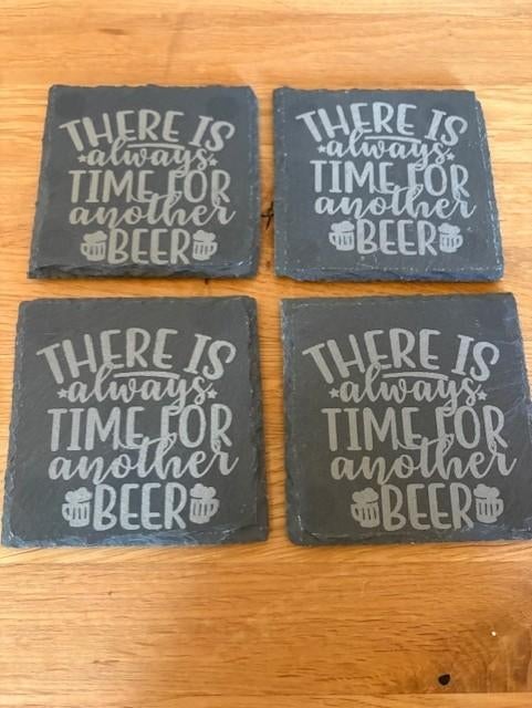 time for beer onderzetters - eigen ontwerp mogelijk, Ophalen of Verzenden, Nieuw, Glas of Kopje