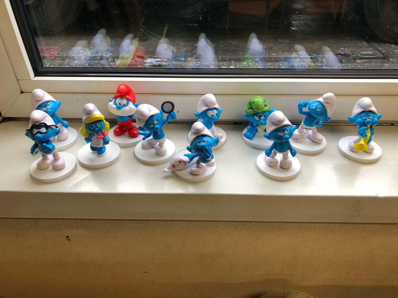 Set smurfen poppetjes (12 stuks), Ophalen of Verzenden, Nieuw, Verschillende Smurfen, Poppetje, Figuurtje of Knuffel