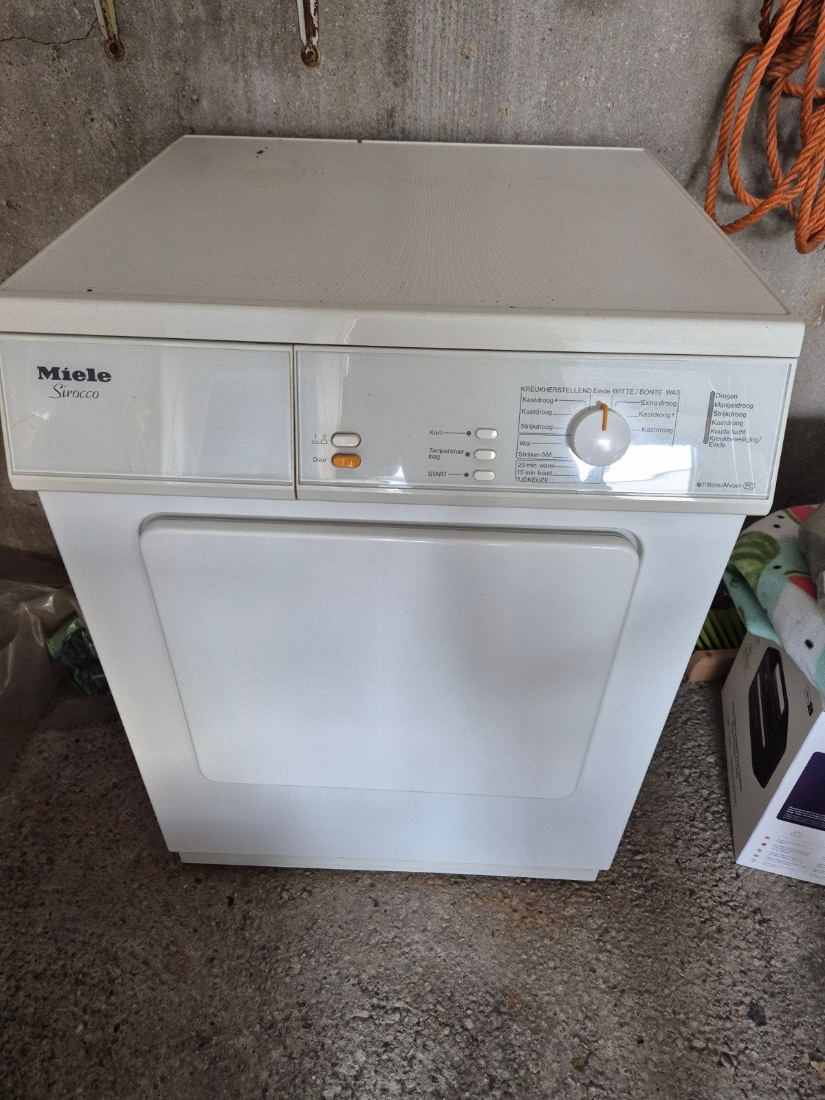 Miele wasdroger, Witgoed en Apparatuur, Ophalen, Gebruikt, Luchtafvoer, 85 tot 90 cm