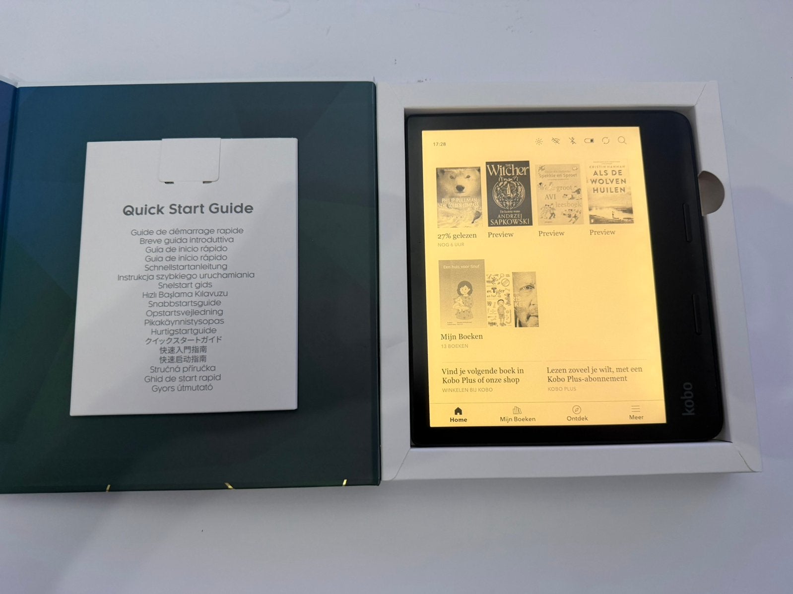 Kobo Sage 32GB | Kobo Stylus 1 |  Hoesje, Verzenden, Bluetooth, 8 inch, Kobo