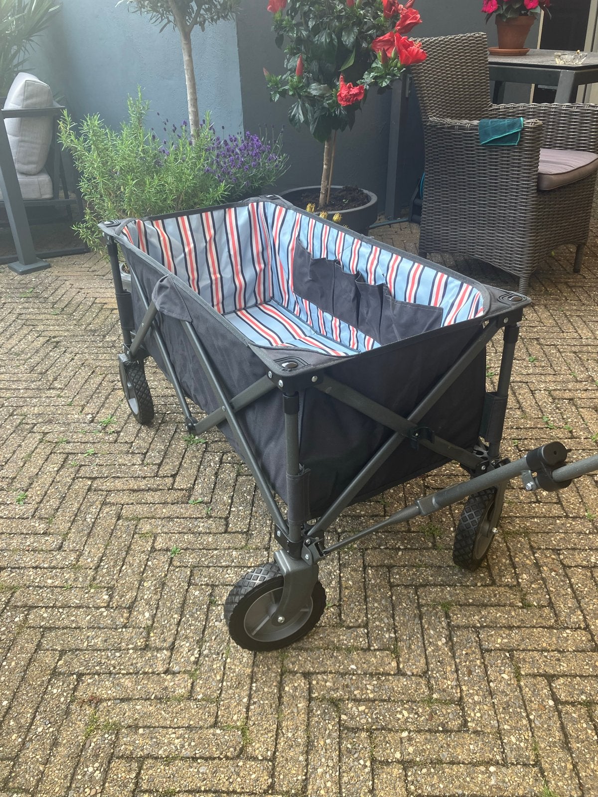 Opvouwbare bolderkar - Ideaal voor strand of festival, Caravans en Kamperen, Bolderkarren, Ophalen, Opvouwbaar, Gebruikt