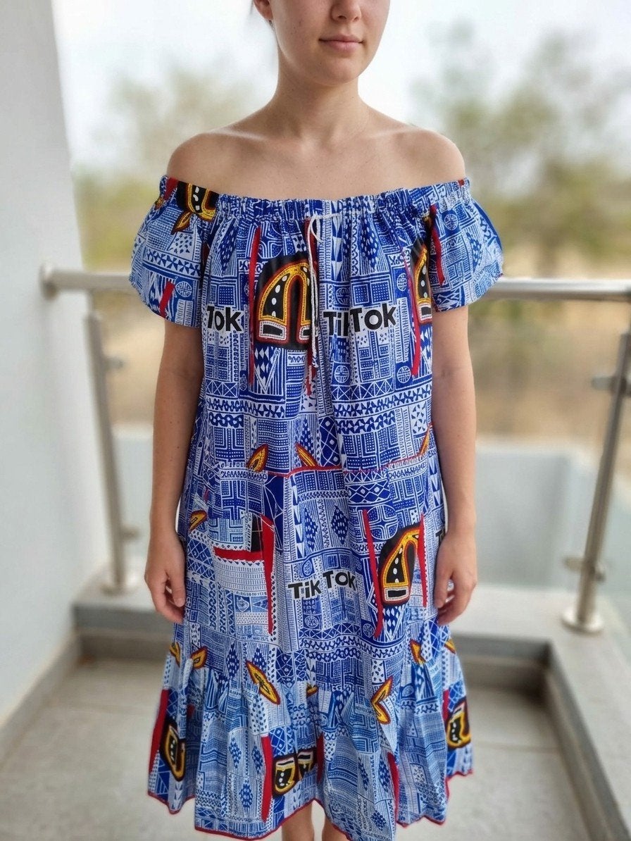 Afrikaanse jurk, Kleding | Dames, Jurken, Ophalen of Verzenden, Nieuw, Maat 46/48 (XL) of groter, Onder de knie