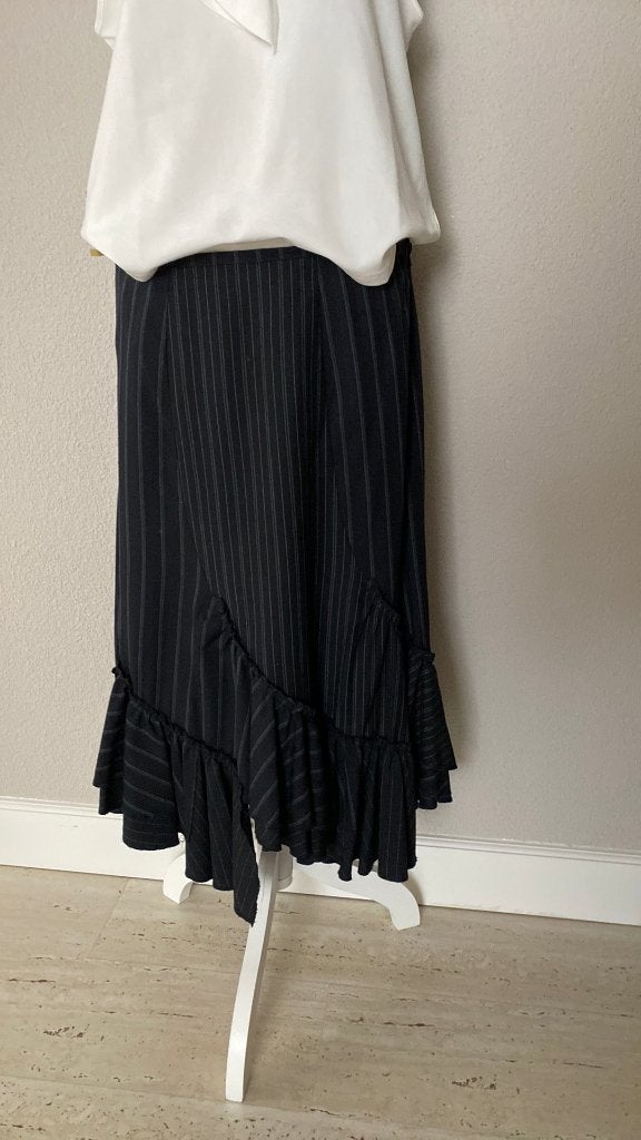 Zwart gestreepte rok Maat 40 Promiss Gypsy Style, Kleding | Dames, Rokken, Maat 38/40 (M), Promiss, Zwart, Ophalen of Verzenden
