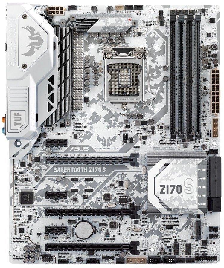 ASUS TUF Sabertooth Z170 S Moederbord, Computers en Software, Moederborden, Zo goed als nieuw, Intel, DDR4, Ophalen of Verzenden