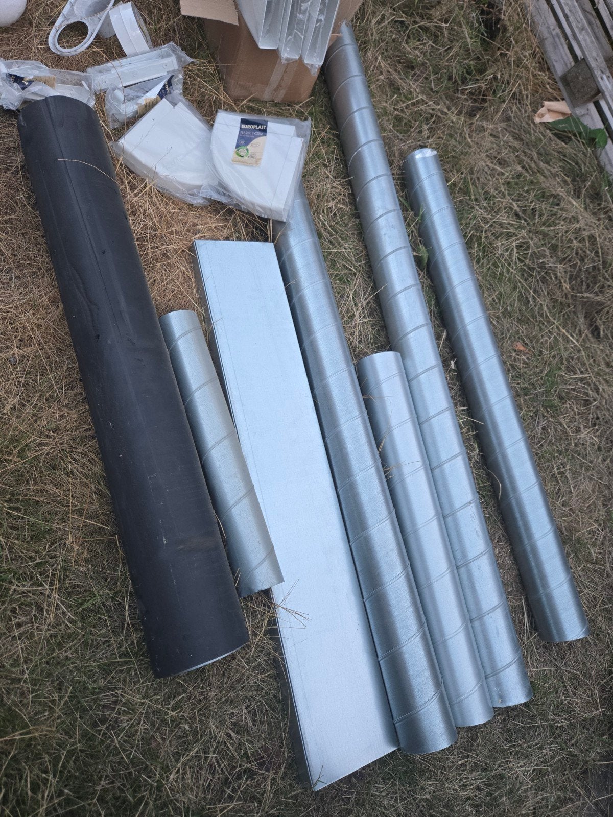Ventilatie partij spirobuizen, kokerbuis, plastic (125-16, Ophalen