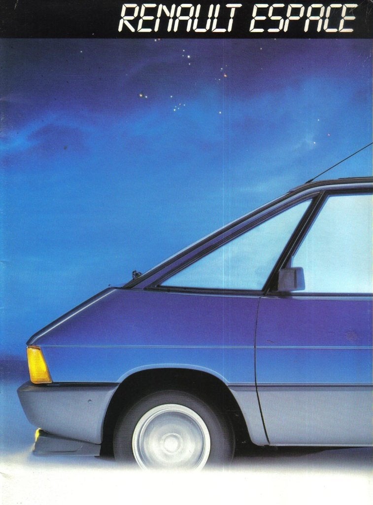 Brochure Renault Espace 1985, Ophalen of Verzenden, Gelezen, Renault