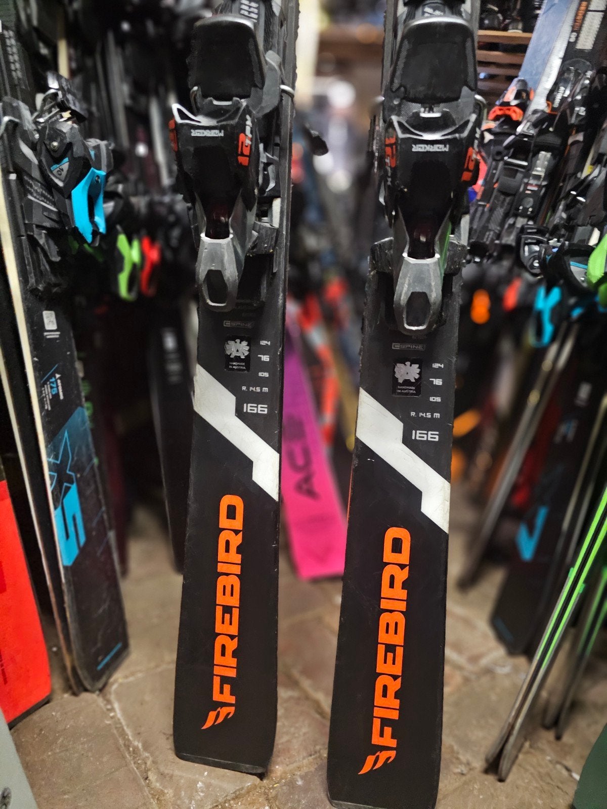 166cm BLIZZARD FIREBIRD COMPETITION 76 800€ GEVORDERD 2TI, Overige merken, 160 tot 180 cm, Ophalen of Verzenden, Zo goed als nieuw