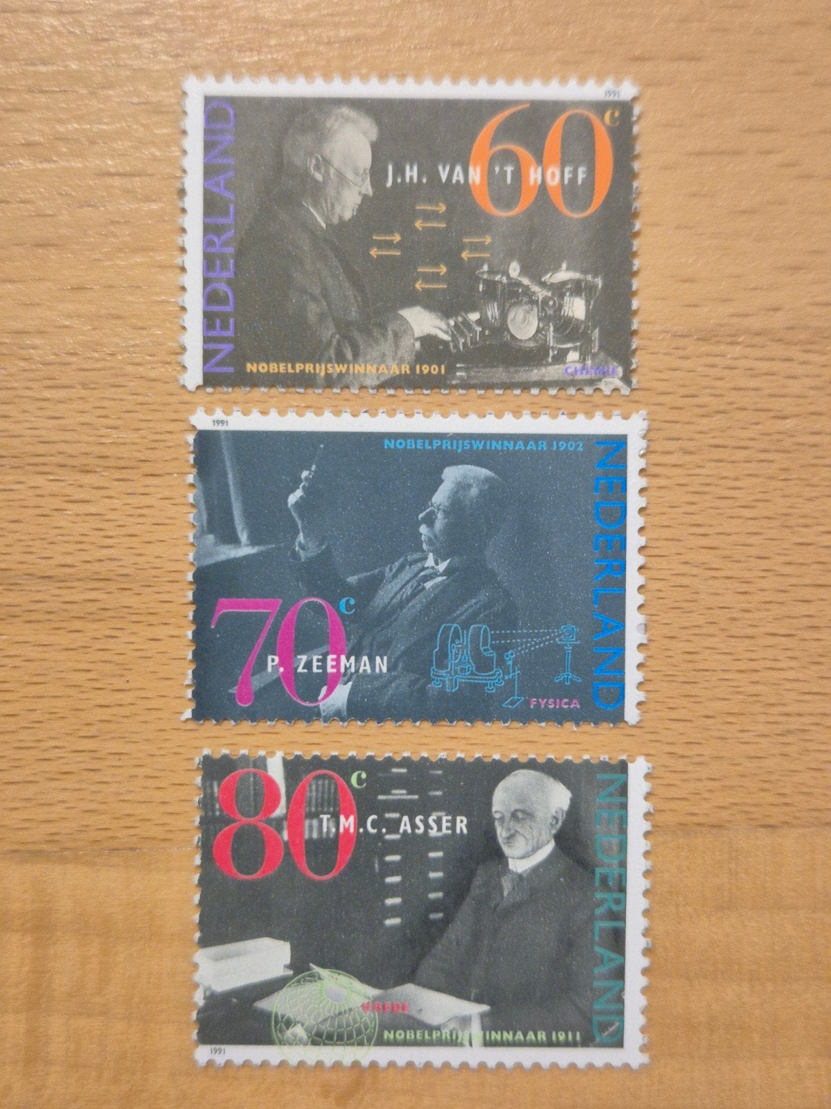 Nederland 1991 Nobelprijswinnaars, Ophalen of Verzenden, Na 1940, Postfris