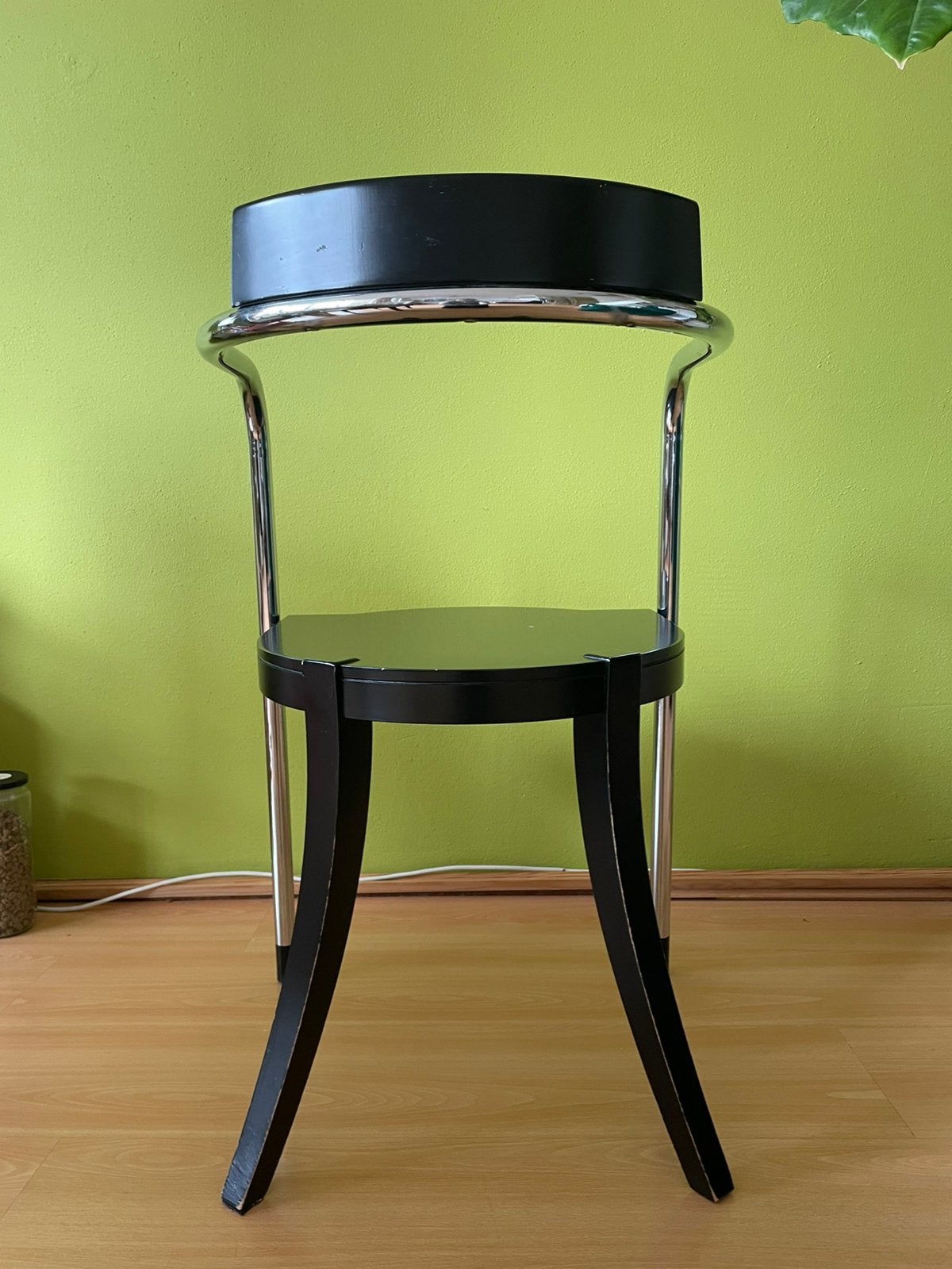 Zanotta made in Italie stoel, Gebruikt, Zwart, Jaren 80, Ophalen of Verzenden