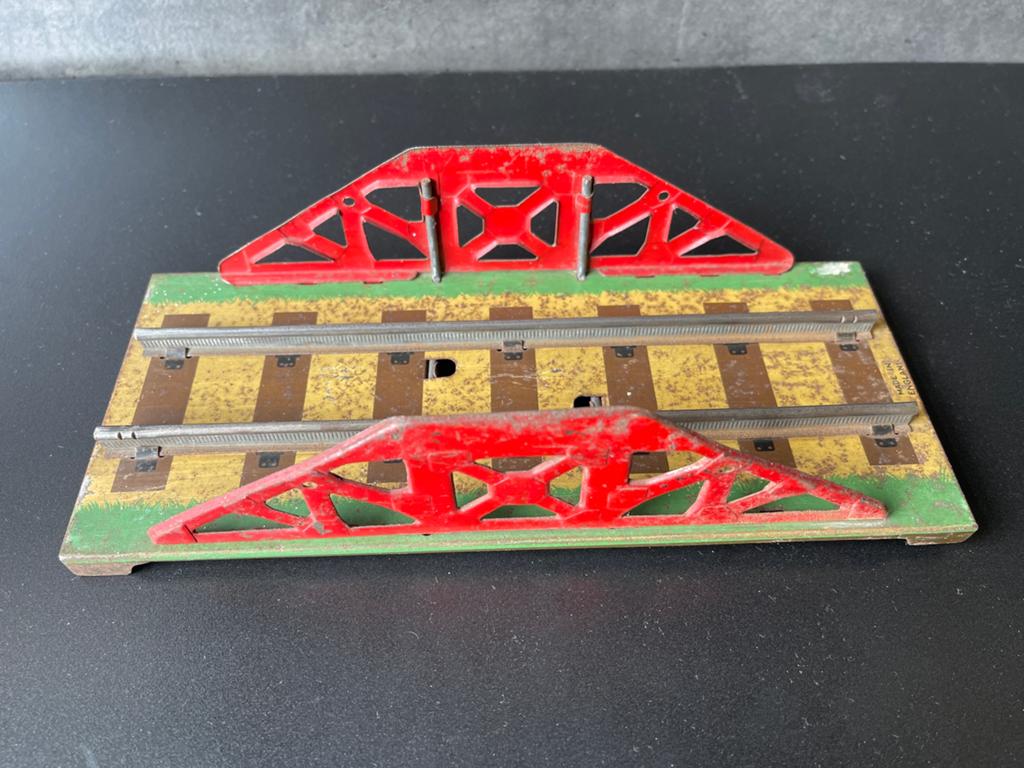 Brugdeel Mettoy spoor 0 made in England, Overige merken, Gebruikt, Gelijkstroom, Rails