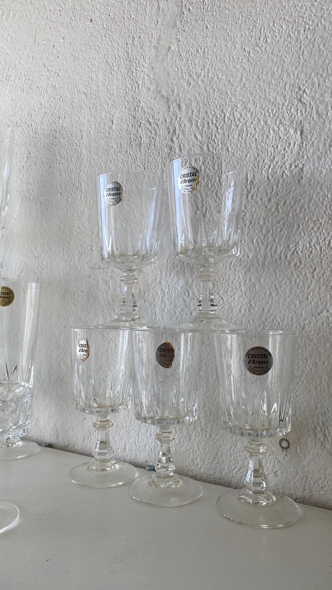 Cristal d'Arques Glazenset – Echt Loodkristal (Nieuwstaat), Ophalen