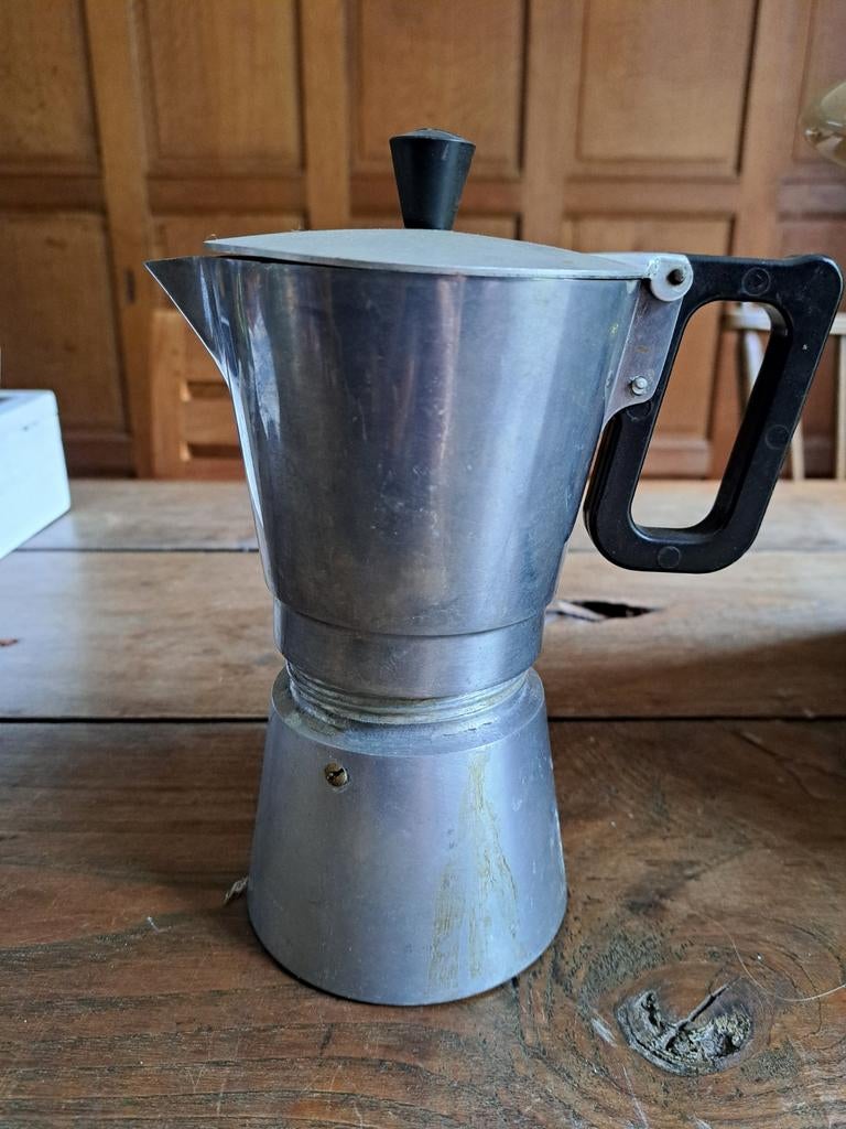 Vintage aluminium percolator / espressomaker, Zilver, Ophalen of Verzenden, Metaal, Overige merken